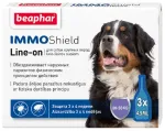 Kirbu- ja puugitilgad koertele - Beaphar IMMO SHIELD LINE-ON DOG Large 30 kuni 50kg. 3 pip*4.5ml