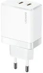 USAMS T54 reisilaadija | 40W | PD | USB-C | valge