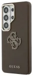Guess PU 4G Resin Metal Logo telefoni &uuml;mbris Samsung Galaxy S26 Ultra (S948) pruun