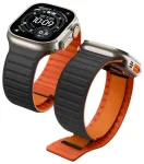 Spigen Athlex Air M nutikella &uuml;mbris Apple Watch 8/9/10/11/SE/Ultra (44/45/46/49 mm) jaoks | must/oranž