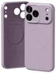 Mercury Semi-Silicone phone case with MagSafe support for iPhone 17 Pro Max lavender gray