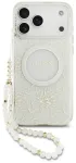 Guess IML Flowers Allover Strap MagSafe &uuml;mbris telefonile iPhone 17 Pro Max valge