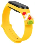 Xmas nutikella rihm Xiaomi Mi Band 3/4 jaoks | silikoonist | kollane