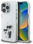 Karl Lagerfeld IML Aquarelle Karl & Choupette & Logo telefoni &uuml;mbris iPhone 16 Pro valge