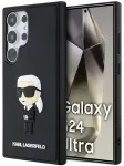 Karl Lagerfeld KLHCS24L3DRKINK S24 Ultra S928 czarny|black hardcase 3D Rubber Ikonik