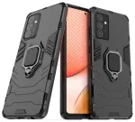 Ring Armor Case Kickstand Tough Rugged Cover for Samsung Galaxy A72 4G black