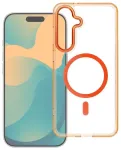 FRAME CLEAR HYBRID MAG telefoni &uuml;mbris MagSafe toega Samsung Galaxy S25 FE (S731) oranž