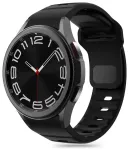 Tech-Protect Silicone Line nutikella rihm Samsung Galaxy Watch 4/5/5 Pro/6/7/FE jaoks | silikoonist | must