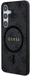 Guess GUHMS24SG4GFRK S24 S921 czarny|black hardcase 4G Collection Leather Metal Logo MagSafe