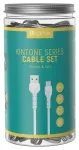 Devia Kintone V2 EC305 andmeside- ja laadimiskaabel | USB-A kuni USB-C | 10.5W | 1m | valge (30 tk)