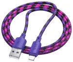 Hoco X116 andmeedastus- ja laadimiskaabel | USB-A kuni Lightning | 12W | 1m | lilla