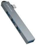 Borofone FH1A 4-in-1 USB-jaotur | USB-C kuni USB 2.0, USB 3.0 | hall