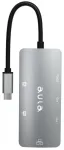 Aula UC-910 6in1 Hub adapter USB-C kuni Hdmi 4K 30Hz / 2x USB 2.0 / USB 3.0 / PD laadimine / RJ45 Internet