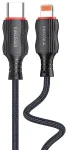 iKaku KSC-807 CHUANDA Kiire punutud kaabel PD20W Type-C kuni Lightning laadimiseks ja andmeedastuseks 1m