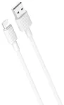 XO NB156 Vastupidav TPE Universaalne USB-C kuni Lightning PD Andme- ja kiirlaadimiskaabel 2.4A 1m Valge