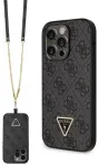 Guess GUHCP14LP4TDSCPK iPhone 14 Pro 6.1" czarny|black hardcase Crossbody 4G Metal Logo