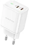Borofone BN9 Reacher reisilaadija | 35W | PD, QC, PPS | USB-C | valge