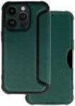 Razor Carbon raamatut&uuml;&uuml;pi telefoni &uuml;mbris iPhone 14 Pro Max roheline