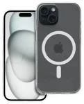Forcell F-Protect Clear Hybrid telefoni &uuml;mbris MagSafe toega iPhone 15 l&auml;bipaistev