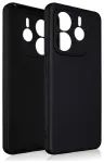 Beline silikoonist &uuml;mbris Xiaomi Redmi Note 14 5G jaoks, must