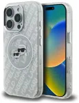 Karl Lagerfeld IML Glitter Karl & Choupette Heads Logo telefoni &uuml;mbris MagSafe toega iPhone 16 Pro Max hall