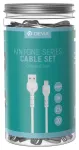 Devia Kintone V2 EC406 andmeside- ja laadimiskaabel | USB-A kuni Lightning | 10.5W | 1m | valge (30 tk)