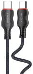 iKaku KSC-807 CHUANDA Kiire laadimis- / andmeedastuskaabel PD60W Type-C kuni Type-C 1m