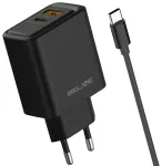 Beline 45W v&otilde;rgulaadija | USB-C | must koos USB-C kaabliga komplektis