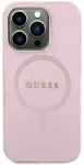 Guess GUHMP15SPSAHMCP Saffiano MagSafe toega &uuml;mbris telefonile iPhone 15, roosa