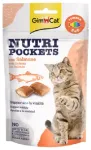 Cat treats : GIMBORN GimCat Nutri Pockets with Salmon and Omega 3, 6,60g