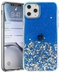 Fusion glue glitter telefoni &uuml;mbris iPhone 13 Pro sinine