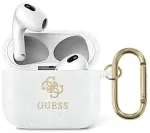 Guess GUA3UCG4GT AirPods 3 cover Transparent Glitter Collection