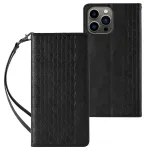 Magnet Strap raamatut&uuml;&uuml;pi telefoni &uuml;mbris iPhone 12 Pro must