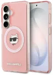 Karl Lagerfeld IML Repeated Choupette telefoni &uuml;mbris MagSafe toega Samsung Galaxy S26 (S942) roosa