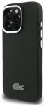 Lacoste Iconic Petit Pique Metal Logo telefoni &uuml;mbris MagSafe toega iPhone 16 Pro must
