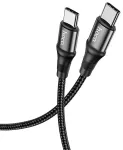 Hoco X50 andmeedastus- ja laadimiskaabel | USB-C kuni USB-C | PD | 100W | 1m | must