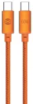 Forever Saffron andmeedastus- ja laadimiskaabel | USB-C kuni USB-C | PD | 60W | 1m | oranž