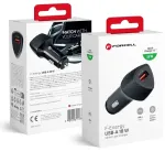 Forcell F-Energy Carbon CC50-1A autolaadija | 18W | QC | USB-A | must