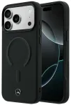 Mercedes Leather 3D telefoni &uuml;mbris MagSafe toega iPhone 17 Pro Max must