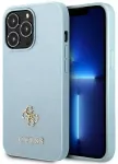 Guess GUHCP13LPS4MB iPhone 13 Pro | 13 6,1" sinine hardcase Saffiano 4G Small Metal Logo