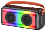 iKaku KSC-1002 LINJING 10W 5.0BT traadita juhtmeta k&otilde;lar v&auml;rvilise LED-valgustusega Black