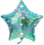 Folat Folie &otilde;hupall "Star" 61 cm Galactic Aqua