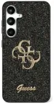 Etui Guess Fixed Glitter Big 4G Metal   Logo do Samsung Galaxy S25 czarny