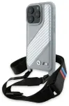 BMW BMHCP16X23PSCCG iPhone 16 Pro Max     6.9" szary|grey hardcase M Edition Carbon Stripe & Strap