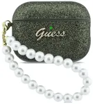Case Guess Glitter Pearl Strap for  AirPods Pro 3 khaki
