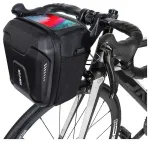 WILDMAN traveling bag for bike handlebars with zipper WILDMAN GS9 3L vlack