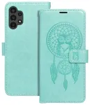 MEZZO dreamcatcher raamatut&uuml;&uuml;pi telefoni &uuml;mbris Samsung Galaxy A13 4G (A135) roheline