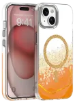 Epoxy Mag telefoni &uuml;mbris MagSafe toega iPhone 15 oranž