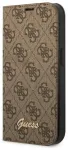 Guess GUBKP14XHG4SHW iPhone 14 Pro Max 6,7" pruun|brown book 4G Vintage Gold Logo