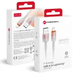 Forcell F-Energy C353 andmeedastus- ja laadimiskaabel | USB-A kuni Lightning | 12W | 1m | valge